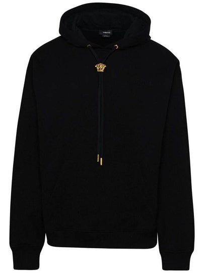 Medusa Roadstring Cotton Hoodie Black - VERSACE - BALAAN 2