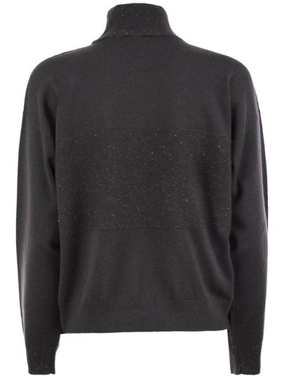 Mock-neck sweater in wool, silk, cashmere with lurex - PESERICO - BALAAN 2