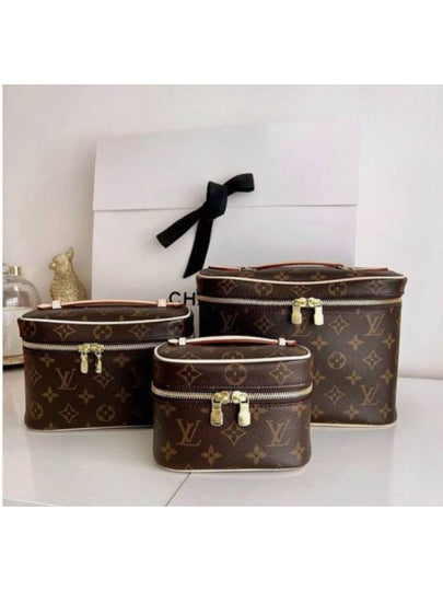 Nice BB Monogram Canvas Pouch Bag Brown - LOUIS VUITTON - BALAAN 2