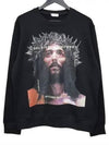 NCW19262 009 Jesus Printing Sweatshirt Black - IH NOM UH NIT - BALAAN 1