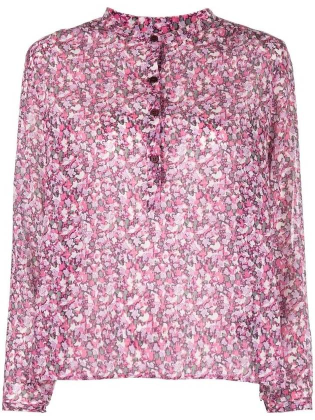 Maria Floral Blouse Purple - ISABEL MARANT - BALAAN 2