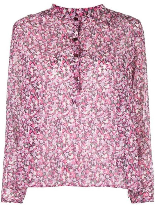 Maria Floral Blouse Purple - ISABEL MARANT - BALAAN 2