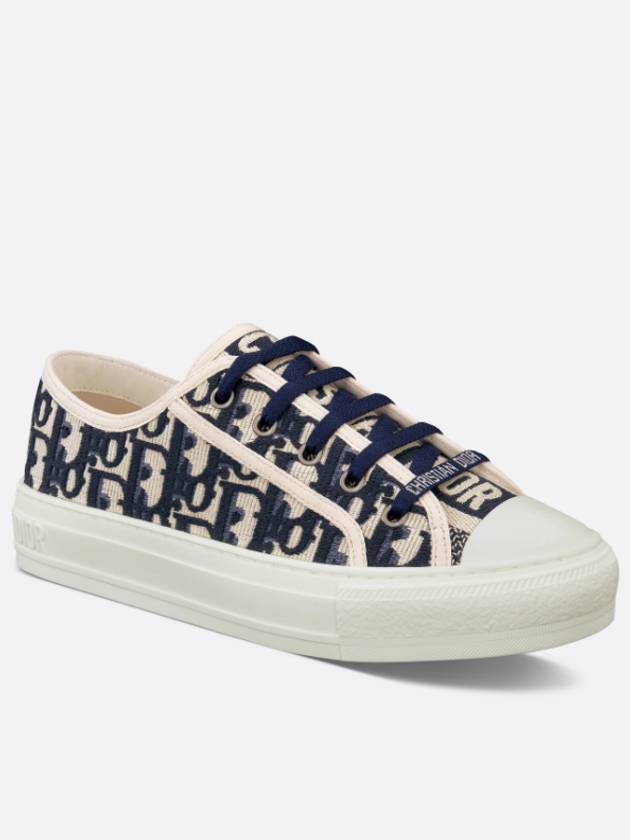 Walk'N'Dior Oblique Low Top Sneakers Navy - DIOR - BALAAN 3