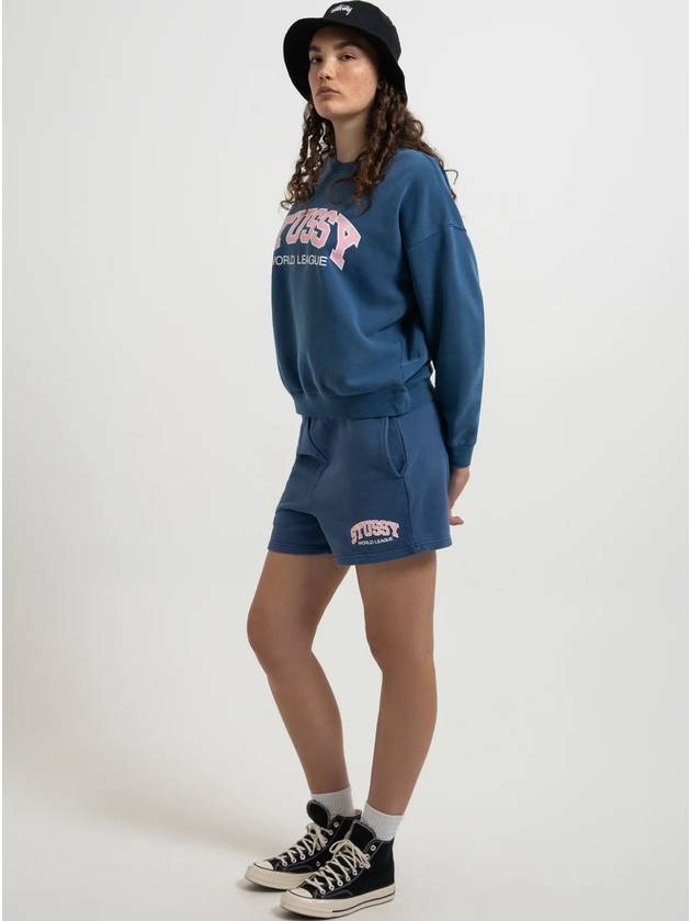 AU Australian World League Sweatshirt ST135301 Pigment Blue WOMENS - STUSSY - BALAAN 4