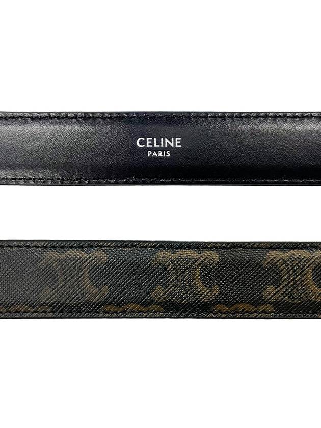 Triomphe Canvas Belt Black - CELINE - BALAAN 6