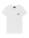 Denise Embroidered Short Sleeve T-shirt White - A.P.C. - BALAAN 3