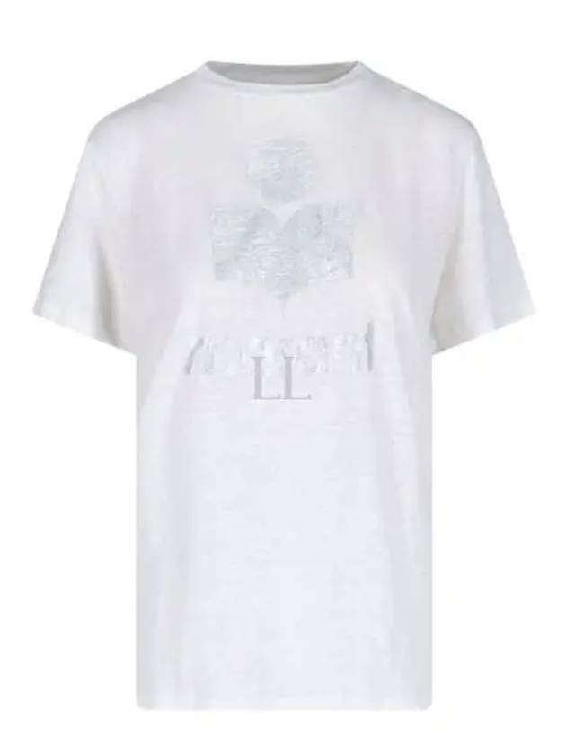 Zwell Logo Print Short Sleeve T-Shirt White - ISABEL MARANT - BALAAN 2