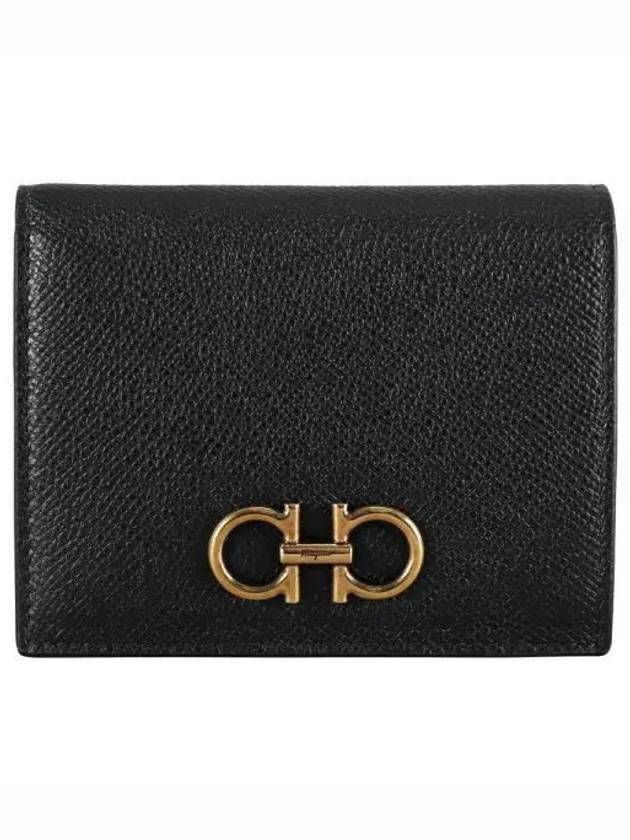 Ferragamo Gancini Compact Half Wallet 0726512 271665 1146655 - SALVATORE FERRAGAMO - BALAAN 1