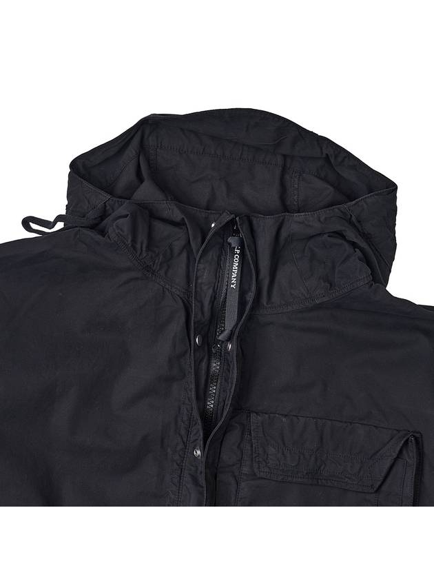 Gabardine Lens Long Sleeve Anorak Black - CP COMPANY - BALAAN 8