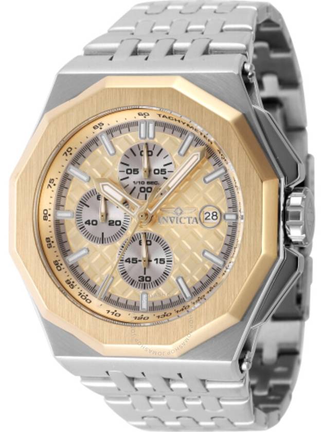 Invicta Akula Chronograph Quartz Gold Dial Men's Watch 47393 - INVICTA - BALAAN 1