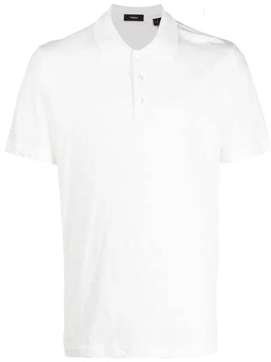 Bronn Cotton Short Sleeve Polo Shirt White - THEORY - BALAAN 2