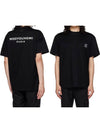 Cotton Back Logo Short Sleeve T-Shirt Black - WOOYOUNGMI - BALAAN 2