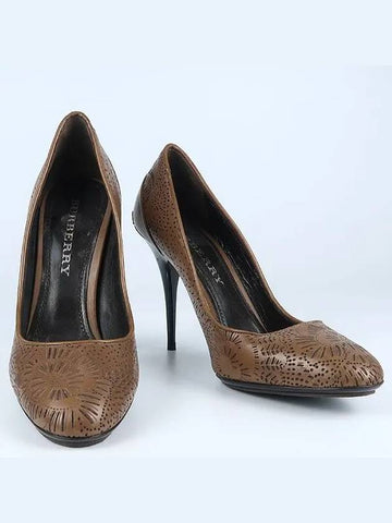 Smith Market Used Luxury Brown Shoes Women s - BURBERRY - BALAAN 1