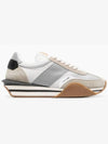 James Suede Low Top Sneakers Grey Beige - TOM FORD - BALAAN 2