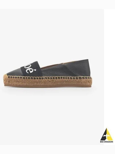 Women's Woody Flats Espadrilles Black - CHLOE - BALAAN 2