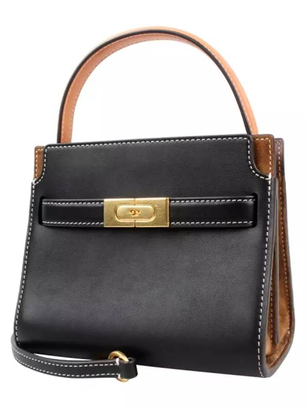 Lee Radziwill Leather Tote Bag Black - TORY BURCH - BALAAN 5