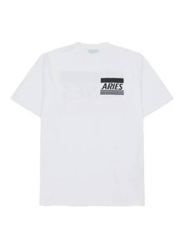 Aries Credit Card Short Sleeve T Shirt White Tee - ARIES - BALAAN 1