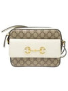 Horsebit 1955 Small Cross Bag Beige White - GUCCI - BALAAN 2