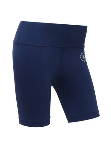 Sporty & Lee BIKER SHORT N02 Navy WHITE SH706 Biker Shorts Logo Leggings 2 - SPORTY & RICH - BALAAN 1