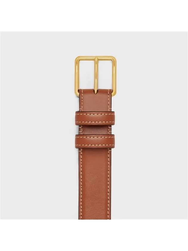 Triomphe Small Canvas Calfskin Belt Bag Tan - CELINE - BALAAN 4