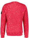 Off-Dye Treatment Crewneck Sweatshirt Cyclamen - STONE ISLAND - BALAAN 4