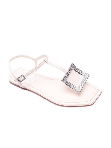 Women's Vicky Viv Strass Sandals White - ROGER VIVIER - BALAAN 1