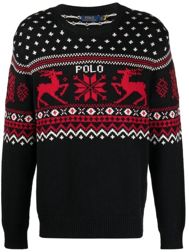 fair isle intarsia knit jumper 710919623 - POLO RALPH LAUREN - BALAAN 1