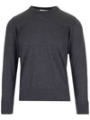 Center Back RWB Intarsia Striped Classic Wool Knit Top Dark Grey - THOM BROWNE - BALAAN 1