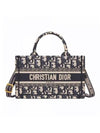 Mini Dior Book Tote Bag Blue Beige - DIOR - BALAAN 1