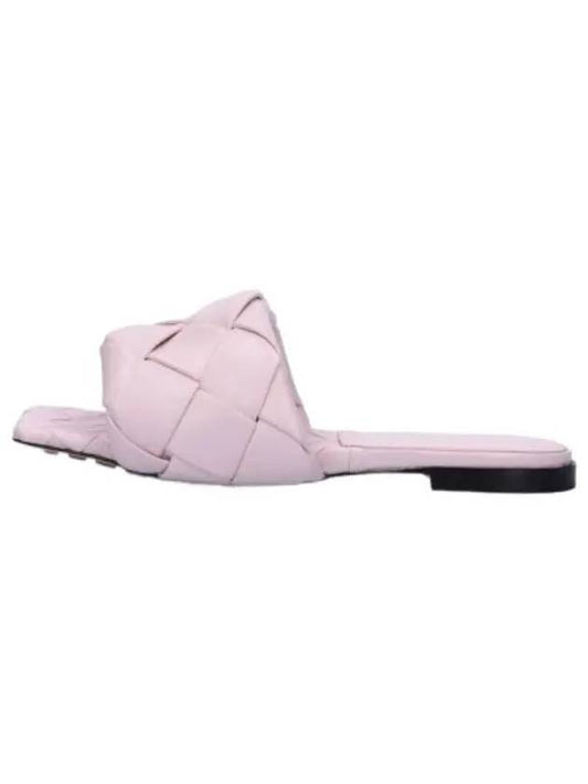Lido Flat Sandals Pink Slippers - BOTTEGA VENETA - BALAAN 1