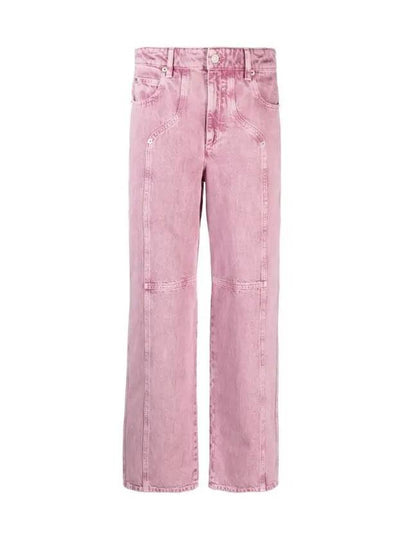 Valeria Washed Straight Jeans Pink - ISABEL MARANT - BALAAN 2