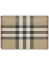 Vintage Check Leather Half Wallet Beige - BURBERRY - BALAAN 3