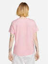 Women's Sportswear Club Essentials Logo Crew Neck Short Sleeve T-Shirt Pink - NIKE - BALAAN 3