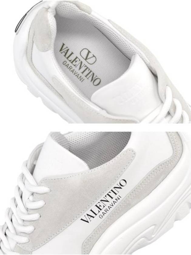 Gumboy Calfskin Low Top Sneakers White - VALENTINO - BALAAN 4