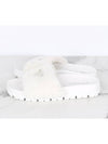 Triangle logo shearling fur slippers 36 5 235 - PRADA - BALAAN 4