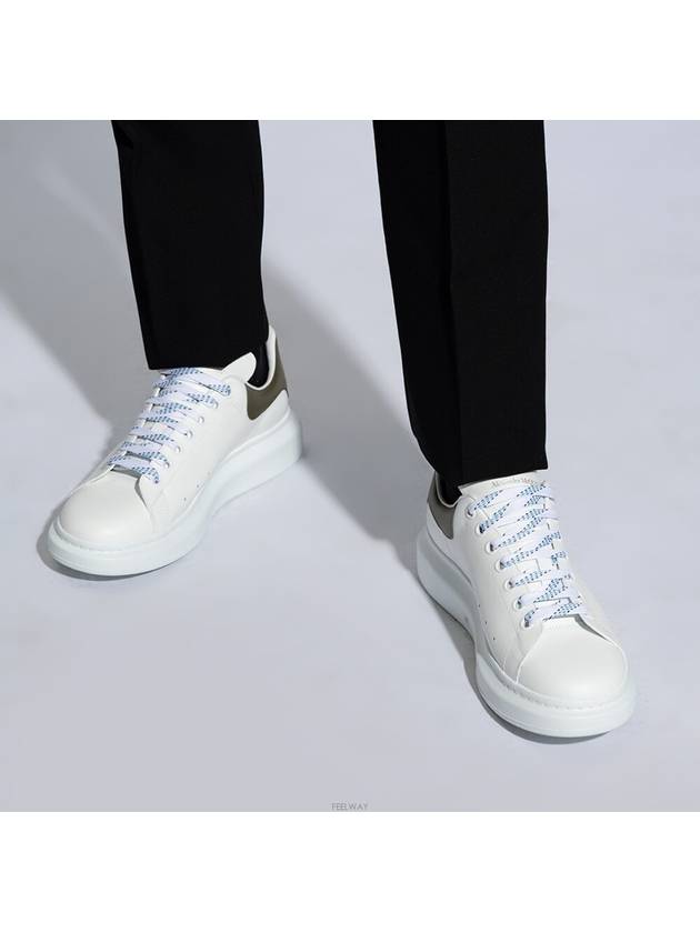 Oversized Leather Low Top Sneakers White - ALEXANDER MCQUEEN - BALAAN 6