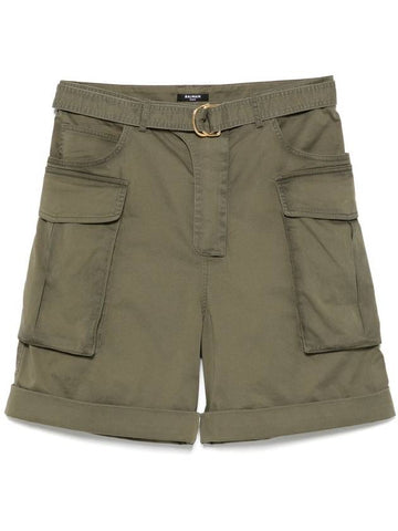 Balmain Shorts Green - BALMAIN - BALAAN 1