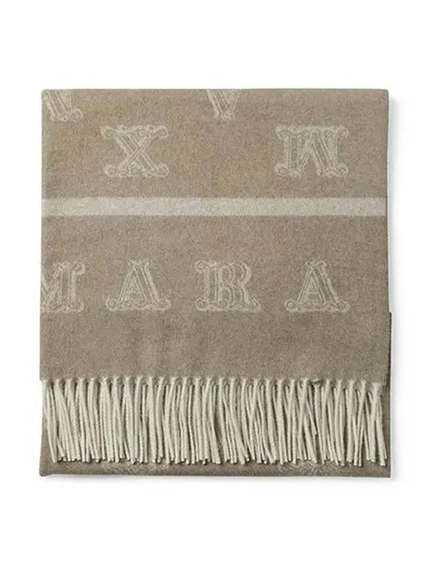 All Over Logo Muffler Beige - MAX MARA - BALAAN 3