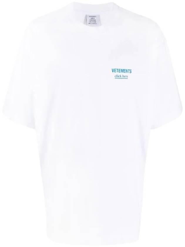 Logo Print Short Sleeve White - VETEMENTS - BALAAN 1