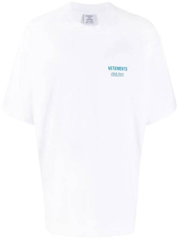 Logo Print Short Sleeve White - VETEMENTS - BALAAN 1