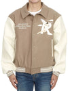 Storms In Heaven Varsity Jacket Mushroom - REPRESENT - BALAAN 3