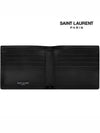 Tiny Cassandre East West Wallet in Matte Leather Black - SAINT LAURENT - BALAAN 6