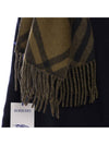 Check Logo Patch Cashmere Scarf Camp - BURBERRY - BALAAN 7