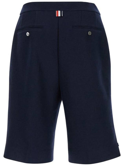 Blue Bermuda Shorts With Rwb Stripe Detail In Cotton Man - THOM BROWNE - BALAAN 2