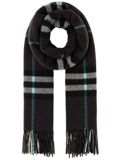 Check Fringe Cashmere Scarf 8074793 - BURBERRY - BALAAN 2