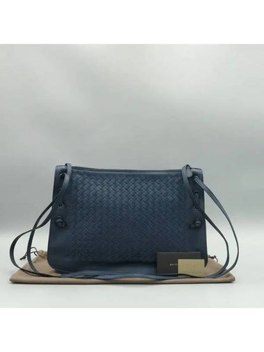 Navy Crossbody Bag - BOTTEGA VENETA - BALAAN 1