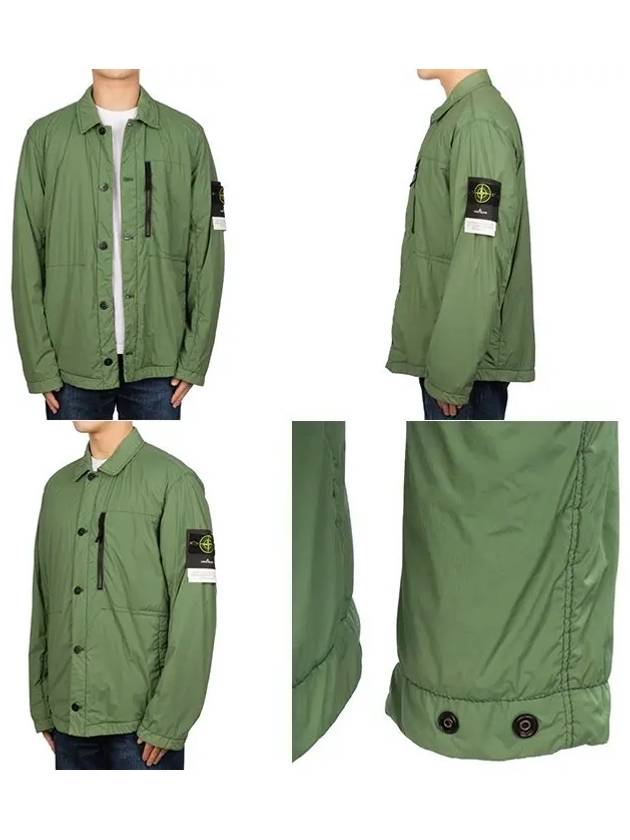 Skin Touch Nylon Garment Dyed Jacket Green - STONE ISLAND - BALAAN 7