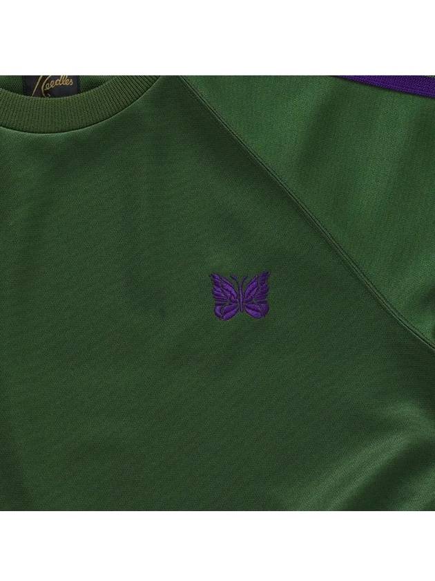 Poly Smooth Track Crew Neck Sweatshirt Ivy Green - NEEDLES - BALAAN 4