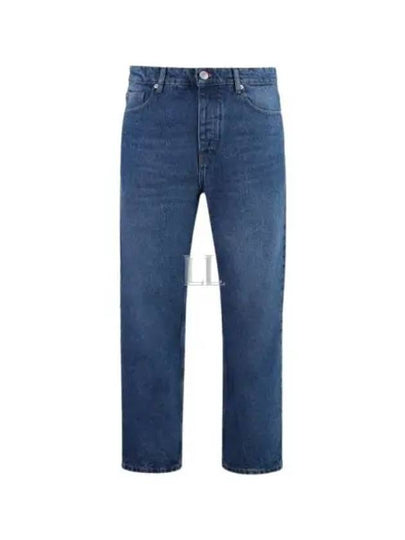 Low Rise Straight Jeans Blue - AMI - BALAAN 2