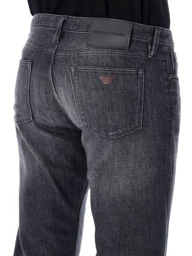 denim straight jeans black - EMPORIO ARMANI - BALAAN 4